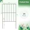 imageGiantex Decorative Garden Fence 25 Panels 27ft L x 24in H Metal Wire Border Flower Bed Edging Fence Rustproof Animal Barrier for Small Dogs Rabbits Yard Landscape Decor