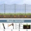 imageGiantex Decorative Garden Fence 5 Pack 39H x 145ft L Rustproof Metal Wire Border Outdoor Animal Barrier No Dig Fencing Flower Bed Edging Fence for Yard Patio Landscape Decor