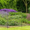 imageGiantex Decorative Garden Fence 5 Pack 39H x 145ft L Rustproof Metal Wire Border Outdoor Animal Barrier No Dig Fencing Flower Bed Edging Fence for Yard Patio Landscape Decor