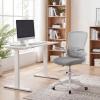 imageGiantex Ergonomic Drafting Chair Tall Office Chair with FlipUp Armrests Footrest Ring Height Adjustable Executive Task Chair Mesh Computer Standing Desk Chair Lumbar Support for Home Office GrayGrey