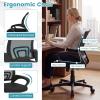 imageGiantex Ergonomic Mesh Office Chair MidBack Computer Chair with Breathable Backrest Lumbar Support and Adjustable Height Gaming Chair Swivel Rolling Desk Chair for Home Office Task and Study