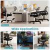 imageGiantex Ergonomic Mesh Office Chair MidBack Computer Chair with Breathable Backrest Lumbar Support and Adjustable Height Gaming Chair Swivel Rolling Desk Chair for Home Office Task and Study