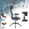 imageGiantex Ergonomic Office Chair Mid Century Modern Faux Fur Computer Desk Chair with 2D Headrest Rocking Backrest amp Wheels Vintage High Back Rolling Chair for Executive BrownGrey
