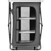 imageGiantex Folding Camping Storage Cabinet with 3 Shelves and Carry Bag Portable Outdoor Organizer Kitchen Table Quick Setup for BBQ Picnic Backyard Compact PopUp Cupboard 35HGrey