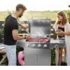 imageGiantex Propane Gas Grill with 4 Main Burners and 1 Side Burner total 50000 BTU Stainless Steel HeavyDuty BBQ Grill with 2 Prep Tables 4 Wheels Cabinet for Propane Tank Outdoor Cooking