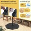 imageGiantex 4Piece Fillable Offset Patio Umbrella Base 178 lbs Heavy Duty Cantilever Umbrella Stand with EasyFill Water amp Sand Spouts HDPE Base Plates for Garden Deck amp Poolside2080 Pounds