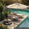 imageGiantex 4Piece Fillable Offset Patio Umbrella Base 178 lbs Heavy Duty Cantilever Umbrella Stand with EasyFill Water amp Sand Spouts HDPE Base Plates for Garden Deck amp Poolside1840 Pounds