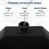 imageGiantex 4Piece Fillable Offset Patio Umbrella Base 178 lbs Heavy Duty Cantilever Umbrella Stand with EasyFill Water amp Sand Spouts HDPE Base Plates for Garden Deck amp Poolside1840 Pounds