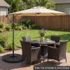 imageGiantex 4Piece Fillable Offset Patio Umbrella Base 178 lbs Heavy Duty Cantilever Umbrella Stand with EasyFill Water amp Sand Spouts HDPE Base Plates for Garden Deck amp Poolside1840 Pounds