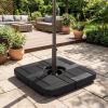 imageGiantex 4Piece Fillable Offset Patio Umbrella Base 178 lbs Heavy Duty Cantilever Umbrella Stand with EasyFill Water amp Sand Spouts HDPE Base Plates for Garden Deck amp Poolside1780 Pounds