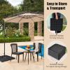 imageGiantex 4Piece Fillable Offset Patio Umbrella Base 178 lbs Heavy Duty Cantilever Umbrella Stand with EasyFill Water amp Sand Spouts HDPE Base Plates for Garden Deck amp Poolside2200 Pounds
