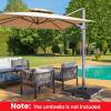 imageGiantex 4Piece Fillable Offset Patio Umbrella Base 178 lbs Heavy Duty Cantilever Umbrella Stand with EasyFill Water amp Sand Spouts HDPE Base Plates for Garden Deck amp Poolside2840 Pounds