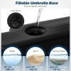 imageGiantex 4Piece Fillable Offset Patio Umbrella Base 178 lbs Heavy Duty Cantilever Umbrella Stand with EasyFill Water amp Sand Spouts HDPE Base Plates for Garden Deck amp Poolside1780 Pounds