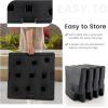 imageGiantex 4Piece Fillable Offset Patio Umbrella Base 178 lbs Heavy Duty Cantilever Umbrella Stand with EasyFill Water amp Sand Spouts HDPE Base Plates for Garden Deck amp Poolside2840 Pounds