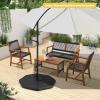 imageGiantex 4Piece Fillable Offset Patio Umbrella Base 178 lbs Heavy Duty Cantilever Umbrella Stand with EasyFill Water amp Sand Spouts HDPE Base Plates for Garden Deck amp Poolside2080 Pounds