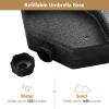 imageGiantex 4Piece Fillable Offset Patio Umbrella Base 178 lbs Heavy Duty Cantilever Umbrella Stand with EasyFill Water amp Sand Spouts HDPE Base Plates for Garden Deck amp Poolside2030 Pounds