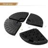 imageGiantex 4Piece Fillable Offset Patio Umbrella Base 178 lbs Heavy Duty Cantilever Umbrella Stand with EasyFill Water amp Sand Spouts HDPE Base Plates for Garden Deck amp Poolside2030 Pounds