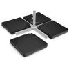 imageGiantex 4Piece Fillable Offset Patio Umbrella Base 178 lbs Heavy Duty Cantilever Umbrella Stand with EasyFill Water amp Sand Spouts HDPE Base Plates for Garden Deck amp Poolside2200 Pounds