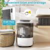 imageGiantex Portable Mini Washing Machine 55 lbs Capacity Small Compact Laundry Washer with Spin Tub amp Drain Hose Semiautomatic Washer Machine for Apartment Dorms RV Home BlueGrey