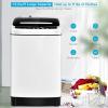 imageGiantex Portable Washing Machine 2 in 1 Full Automatic Laundry Washer 15CuFt 11lbs Capacity Washing and Spinning Combo 8 Programs 10 Water Levels Energy Saving Top Load Washer for Apartment DormWhite