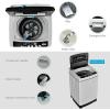 imageGiantex Portable Washing Machine 2 in 1 Full Automatic Laundry Washer 15CuFt 11lbs Capacity Washing and Spinning Combo 8 Programs 10 Water Levels Energy Saving Top Load Washer for Apartment DormGray