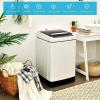imageGiantex Portable Washing Machine 2 in 1 Full Automatic Laundry Washer 15CuFt 11lbs Capacity Washing and Spinning Combo 8 Programs 10 Water Levels Energy Saving Top Load Washer for Apartment DormWhite