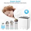 imageGiantex Portable Washing Machine 26lbs Washer and Spinner Combo18 lbs Washing 8 lbs Spinning Builtin Drain Pump wTimer Control Dorm Apartment Twin Tub Mini Laundry Washer Gray WhiteBlack  White