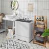 imageGiantex Portable Washing Machine 26lbs Washer and Spinner Combo18 lbs Washing 8 lbs Spinning Builtin Drain Pump wTimer Control Dorm Apartment Twin Tub Mini Laundry Washer Gray WhiteBlack  White