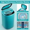 imageGiantex Portable Washing Machine 77lbs Capacity AllinOne Washer Spinner Combo wDrain Pump 078 Cuft Laundry Washer w 10 Program 3 Water Level LED Display Compact for Apartment RVTurquoise  Black