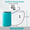 imageGiantex Portable Washing Machine 77lbs Capacity AllinOne Washer Spinner Combo wDrain Pump 078 Cuft Laundry Washer w 10 Program 3 Water Level LED Display Compact for Apartment RVTurquoise  Black