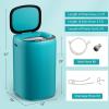 imageGiantex Portable Washing Machine 77lbs Capacity AllinOne Washer Spinner Combo wDrain Pump 078 Cuft Laundry Washer w 10 Program 3 Water Level LED Display Compact for Apartment RVTurquoise  Black