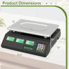 imageGiantex Price Computing Scale 88 lb40 kg Rechargeable Commercial Food Scale wDual LCD Display amp Stainless Steel Platform Digital Food Weighing for Farmer Market Retail Outlets Meat Shop Deli