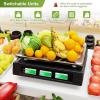 imageGiantex Price Computing Scale 88 lb40 kg Rechargeable Commercial Food Scale wDual LCD Display amp Stainless Steel Platform Digital Food Weighing for Farmer Market Retail Outlets Meat Shop Deli