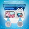 imageGiantex Washing Machine Semiautomatic Twin Tub Washer with Spin Dryer 26lbs Capacity Builtin Drain Pump Portable Laundry Washer Compact Washing Machine for Apartment Dorm and RV WhiteGrayWhiteBlue