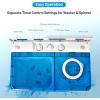 imageGiantex Washing Machine Semiautomatic Twin Tub Washer with Spin Dryer 26lbs Capacity Builtin Drain Pump Portable Laundry Washer Compact Washing Machine for Apartment Dorm and RV WhiteGrayWhiteBlue