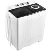 imageGiantex Portable Washing Machine 26lbs Washer and Spinner Combo18 lbs Washing 8 lbs Spinning Builtin Drain Pump wTimer Control Dorm Apartment Twin Tub Mini Laundry Washer Gray WhiteBlack  White