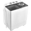 imageGiantex Portable Washing Machine 26lbs Washer and Spinner Combo18 lbs Washing 8 lbs Spinning Builtin Drain Pump wTimer Control Dorm Apartment Twin Tub Mini Laundry Washer Gray WhiteGray  White