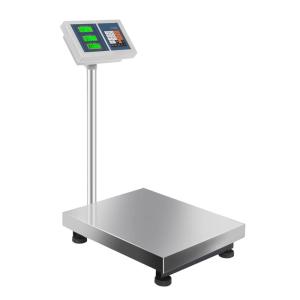 imageGiantex 660 LBS Weight Computing Platform Scale with LBKG Switchable ACDC Power Supply HighDefinition LCD Display Electronic Stainless Steel Digital Postal Scale for Luggage Shipping Packages