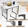 imageGiantex 16 FT Conference Table with Charging Station 6 PCS 32 x 24 Rectangular Meeting Room Desk with Storage Bag amp Hook Space Saving Seminar Table Modern Office Computer Desk for 8 PeopleWhite