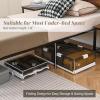 imageGiantex 53Gal Under Bed Storage Containers 4 Pack Stackable Rolling Plastic Storage Boxes with Wheels amp Lids Clear Collapsible Storage Bins for Clothes Shoes Blankets 21