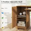 imageGiantex 66 LShaped Desk with Storage Drawers amp Charging Station Spacious Corner Computer Desk with Keyboard Tray Adjustable Shelf Cabinet Huge Workspace Home Office Study Writing Desk NaturalNatural