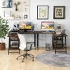imageGiantex 66 LShaped Desk with Storage Drawers amp Charging Station Spacious Corner Computer Desk with Keyboard Tray Adjustable Shelf Cabinet Huge Workspace Home Office Study Writing Desk NaturalRustic Brown