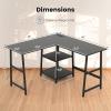imageGiantex 66 LShaped Desk with Storage Drawers amp Charging Station Spacious Corner Computer Desk with Keyboard Tray Adjustable Shelf Cabinet Huge Workspace Home Office Study Writing Desk NaturalBlack