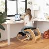 imageGiantex Ergonomic Kneeling Desk Chair Rocking Knee Chair with Cushion amp Solid Wood Frame Natural Relief for Neck or Back Pain Posture Chair for Desk Home Office Max Load 330 Lbs BlackBlack