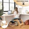 imageGiantex Ergonomic Kneeling Desk Chair Rocking Knee Chair with Cushion amp Solid Wood Frame Natural Relief for Neck or Back Pain Posture Chair for Desk Home Office Max Load 330 Lbs BlackBlack