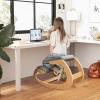 imageGiantex Ergonomic Kneeling Desk Chair Rocking Knee Chair with Cushion amp Solid Wood Frame Natural Relief for Neck or Back Pain Posture Chair for Desk Home Office Max Load 330 Lbs BlackGrey