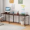 imageGiantex L Shaped Computer Desk 59 Inch Reversible Corner Desk with Power Outlet and USB Ports amp Monitor Stand Wooden Writing Desk Gaming Table for Home Office Room Small Space BlackRustic Brown