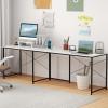 imageGiantex L Shaped Computer Desk 59 Inch Reversible Corner Desk with Power Outlet and USB Ports amp Monitor Stand Wooden Writing Desk Gaming Table for Home Office Room Small Space BlackWhite