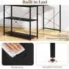 imageGiantex L Shaped Desk with Charging Station 47 Inch Reversible Computer Desk with Adjustable Storage Shelves amp Metal Frame Modern Corner Desk for Home Office Studying Writing Gaming WhiteBlack