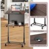 imageGiantex Mobile Podium Stand Adjustable Rolling Laptop Desk with 4 Wheels amp Tilting Desktop SittoStand Lectern Podium Standing Desk wStorage Shelf amp Cable Hole for Classroom Church Home Office 11